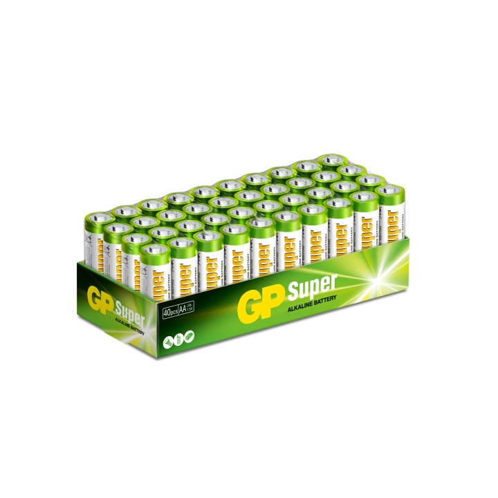 GP Super Alkaline AA 40 Pack (S) in the group HOME ELECTRONICS / Batteries & Chargers / Batteries / AA at TP E-commerce Nordic AB (C60022)