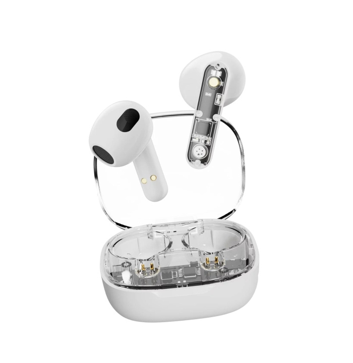 Streetz T150 TWS earphones, Transparent White in the group HOME ELECTRONICS / Audio & Picture / Headphones & Accessories / Headphones at TP E-commerce Nordic AB (C60043)