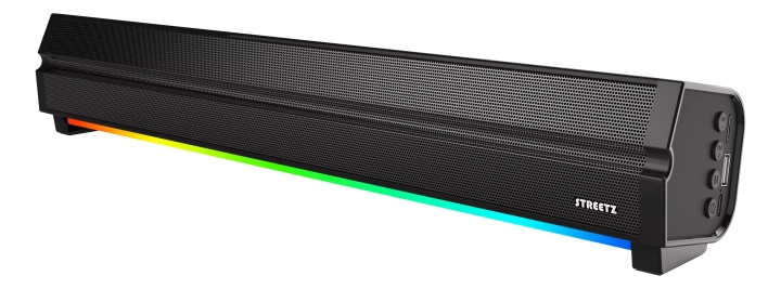 Streetz SB100 Bluetooth Soundbar, RGB light, micro SD slot in the group HOME ELECTRONICS / Audio & Picture / Home cinema, Hifi & Portable / Soundbars at TP E-commerce Nordic AB (C60047)