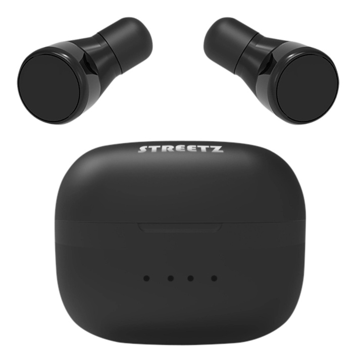 Streetz T200 True Wireless in-ear, dual earbuds, charge case, black in the group HOME ELECTRONICS / Audio & Picture / Headphones & Accessories / Headphones at TP E-commerce Nordic AB (C60062)