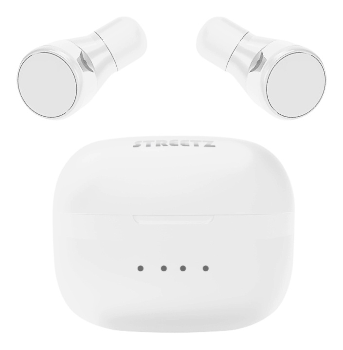 Streetz T200 True Wireless in-ear, dual earbuds, charge case, white in the group HOME ELECTRONICS / Audio & Picture / Headphones & Accessories / Headphones at TP E-commerce Nordic AB (C60077)
