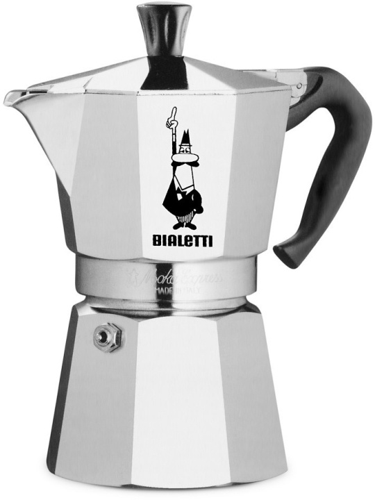 Bialetti Moka Express, 4 koppar in the group HOME, HOUSEHOLD & GARDEN / Household appliances / Coffee makers and accessories / Drip coffee makers at TP E-commerce Nordic AB (C60107)