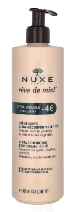 Nuxe Reve De Miel Ultra Comforting Body Cream 400 ml in the group BEAUTY & HEALTH / Skin care / Body health / Body lotion at TP E-commerce Nordic AB (C60309)