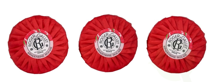 Roger & Gallet Gingembre Rouge Giftset 300 g Soap Bar - 3x100gr in the group BEAUTY & HEALTH / Gift sets / Gift sets for her at TP E-commerce Nordic AB (C60343)