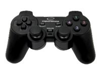 Esperanza Gamepad PC Sony PS2 och PS3 Svart in the group HOME ELECTRONICS / Game consoles & Accessories / Sony PlayStation 2 at TP E-commerce Nordic AB (C60428)