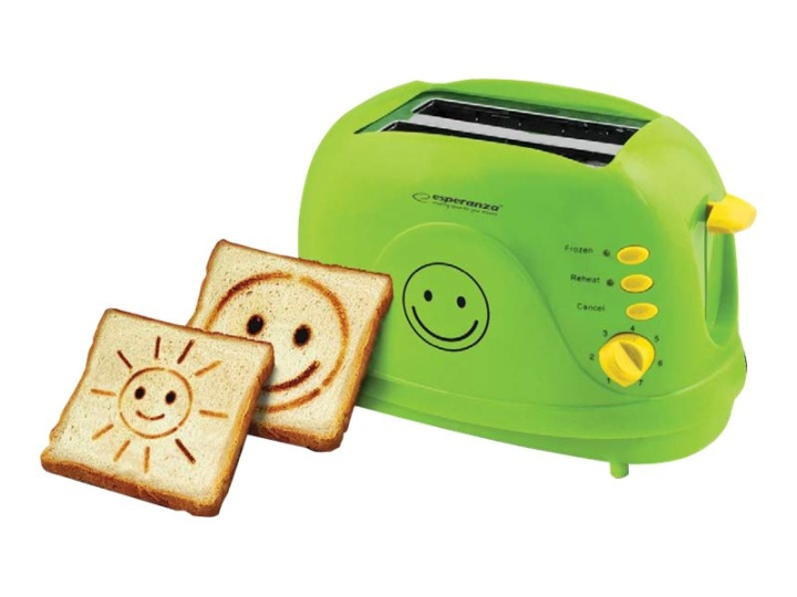 Esperanza SMILEY Brödrost in the group HOME, HOUSEHOLD & GARDEN / Household appliances / Toasters & Bread grills / Toasters at TP E-commerce Nordic AB (C60456)