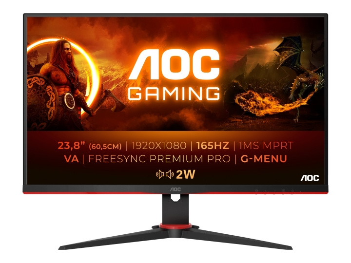 AOC Gaming 24G2SAE/BK 24 1920 x 1080 (Full HD) HDMI DisplayPort 165Hz in the group COMPUTERS & PERIPHERALS / Computer monitor / Computer monitors at TP E-commerce Nordic AB (C60483)