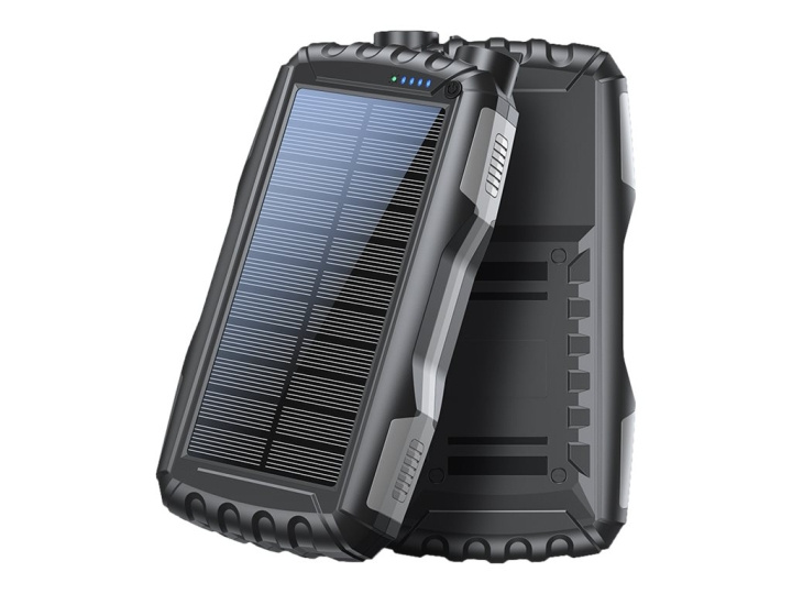 Denver PSO-20009 Solar PowerBank 20000mAh Grå in the group SMARTPHONE & TABLETS / Chargers & Cables / Powerbanks at TP E-commerce Nordic AB (C60521)