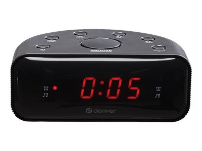 Denver CR-430 Klockradio Svart in the group HOME ELECTRONICS / Audio & Picture / Home cinema, Hifi & Portable / Radio & Alarm clocks / Clock radio at TP E-commerce Nordic AB (C60553)