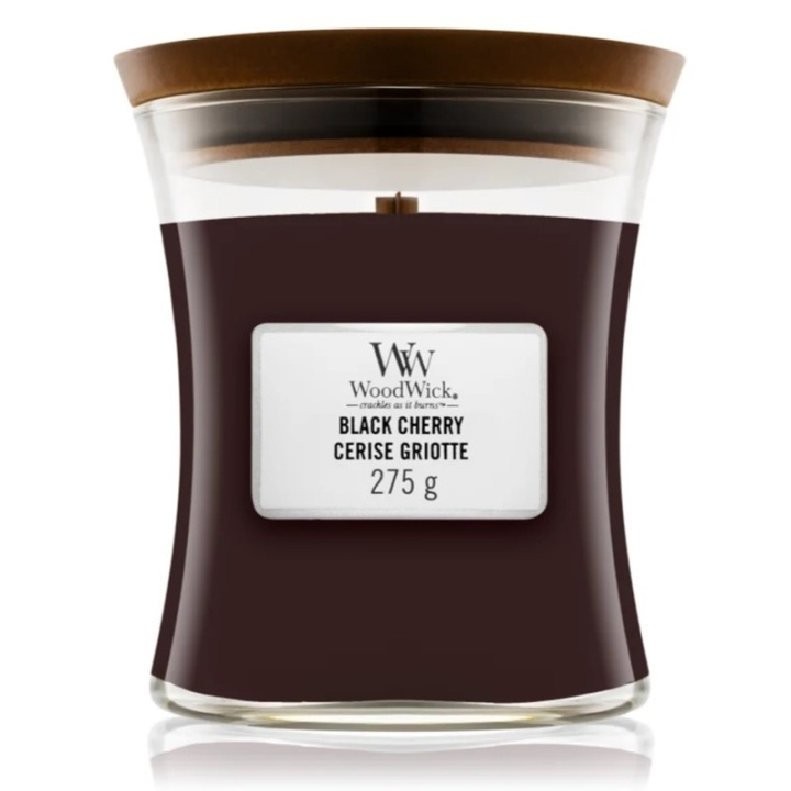 WoodWick Medium - Black Cherry in the group BEAUTY & HEALTH / Fragrance & Perfume / Other fragrances / Scented candles at TP E-commerce Nordic AB (C60582)