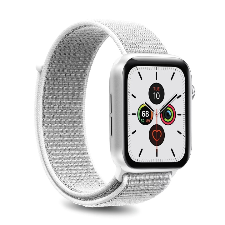 Puro Apple Watch Band, 42-44mm, S/M & M/L, Nylon, Vit in the group SMARTPHONE & TABLETS / Excercise, home & leisure / Apple Watch & Accessories / Accessories at TP E-commerce Nordic AB (C60595)