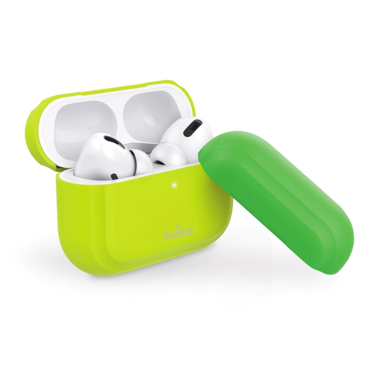 Puro Icon Fluo, Silicone Case för AirPods Pro, Gul in the group HOME ELECTRONICS / Audio & Picture / Headphones & Accessories / Accessories at TP E-commerce Nordic AB (C60605)