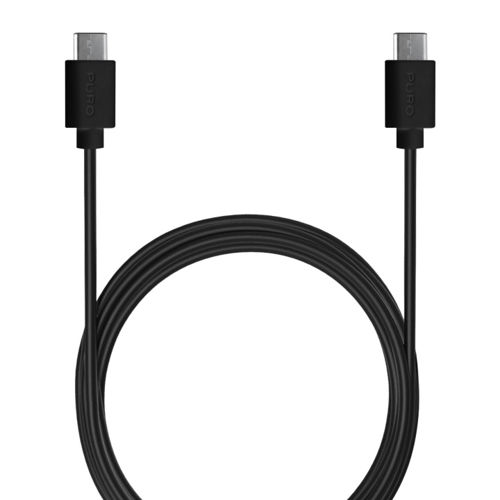 Puro USB-C 3.1 - USB-C cable, 1m, Black in the group SMARTPHONE & TABLETS / Chargers & Cables / Cables / Cables Type C at TP E-commerce Nordic AB (C60620)