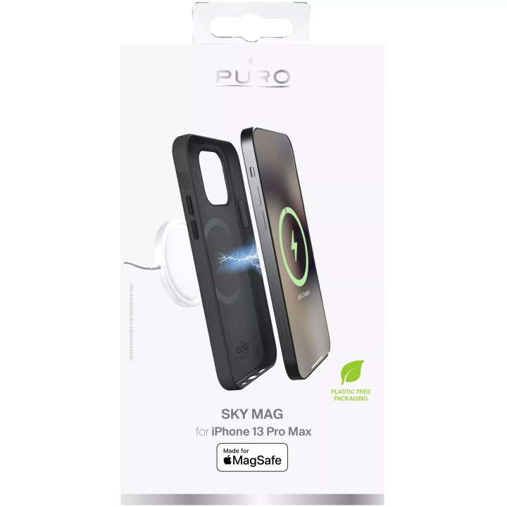 Puro iPhone 13 Pro Max SKYMAG Cover Leather Look, Black in the group SMARTPHONE & TABLETS / Phone cases / Apple / iPhone 13 Pro Max / Cases at TP E-commerce Nordic AB (C60733)