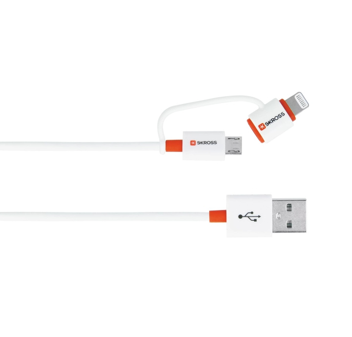 SKROSS Sync/Charge 2in1 MicroUSB & Lightning Connector in the group SMARTPHONE & TABLETS / Chargers & Cables / Cables / Cables Lightning at TP E-commerce Nordic AB (C60757)