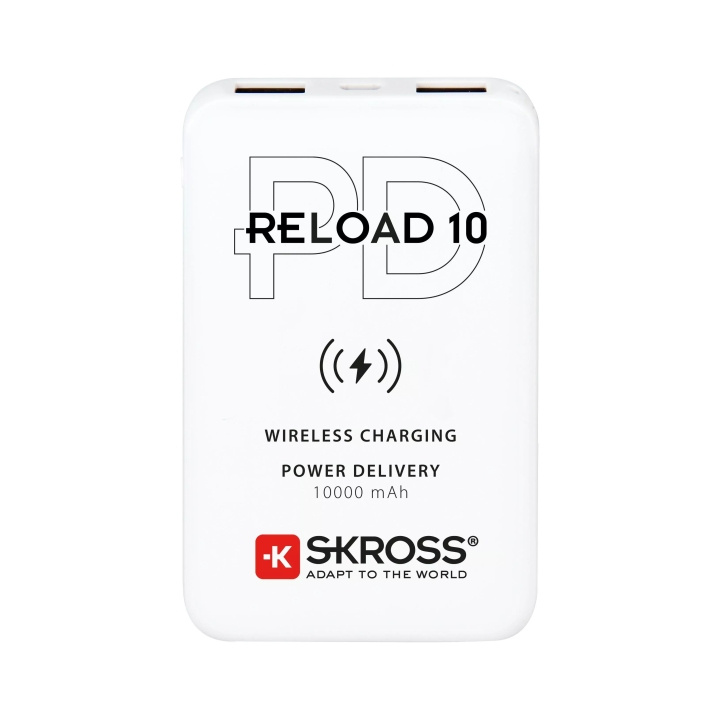 SKROSS Reload 10, Power Bank, Wireless Qi, PD in the group SMARTPHONE & TABLETS / Chargers & Cables / Powerbanks at TP E-commerce Nordic AB (C60759)
