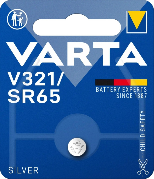 Varta V321/SR65 Silver Coin 1 Pack in the group HOME ELECTRONICS / Batteries & Chargers / Batteries / Button cell at TP E-commerce Nordic AB (C60806)