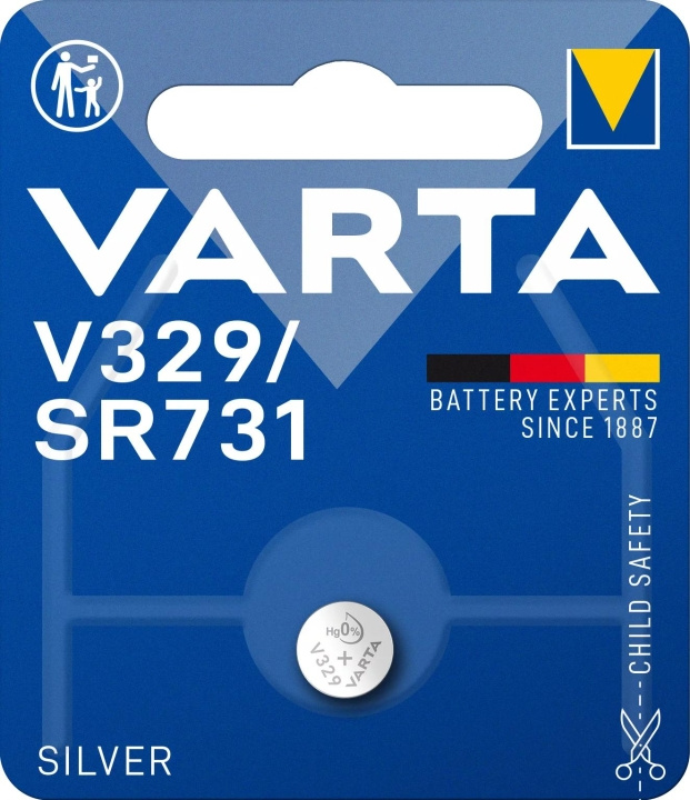 Varta V329/SR731 Silver Coin 1 Pack in the group HOME ELECTRONICS / Batteries & Chargers / Batteries / Button cell at TP E-commerce Nordic AB (C60807)