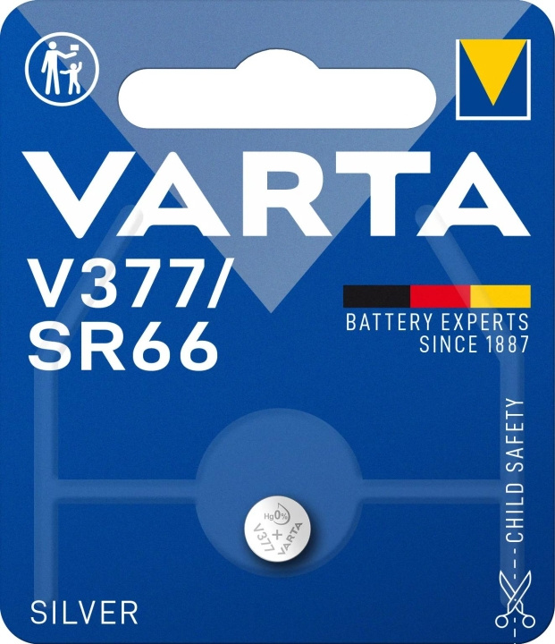 Varta V377/SR66 Silver Coin 1 Pack (B) in the group HOME ELECTRONICS / Batteries & Chargers / Batteries / Button cell at TP E-commerce Nordic AB (C60810)