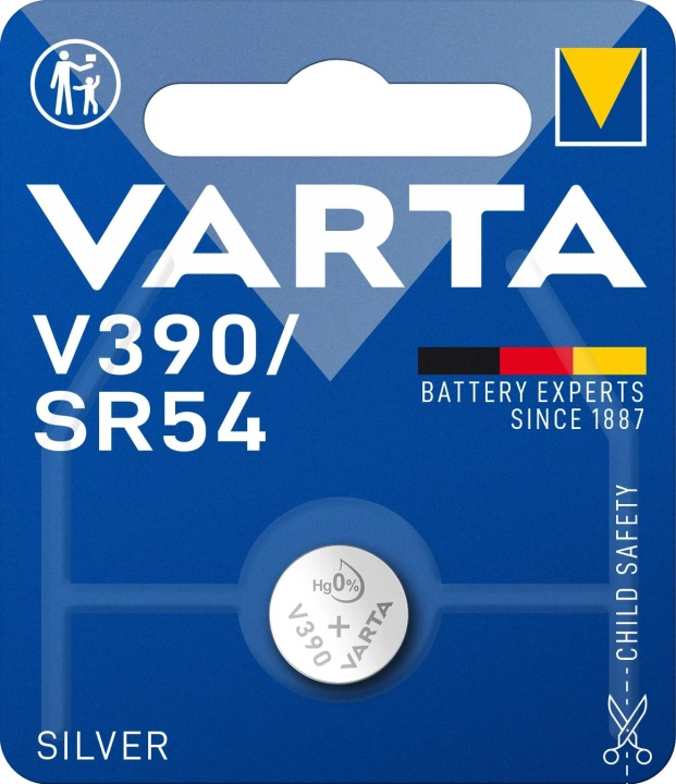Varta V390/SR54 Silver Coin 1 Pack in the group HOME ELECTRONICS / Batteries & Chargers / Batteries / Button cell at TP E-commerce Nordic AB (C60812)