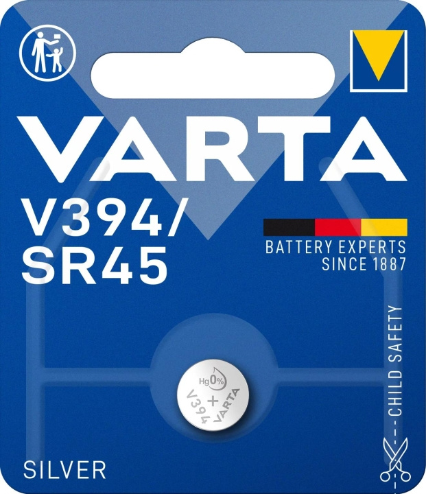 Varta V394/SR45 Silver Coin 1 Pack in the group HOME ELECTRONICS / Batteries & Chargers / Batteries / Button cell at TP E-commerce Nordic AB (C60813)