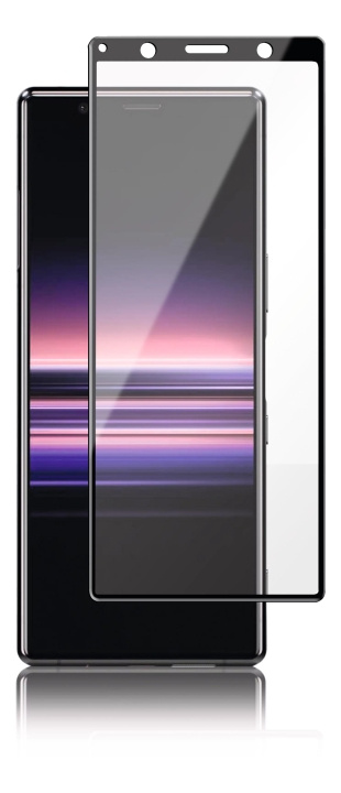 panzer Sony Xperia 5, Curved Glass, black in the group SMARTPHONE & TABLETS / Phone cases / Sony at TP E-commerce Nordic AB (C60826)