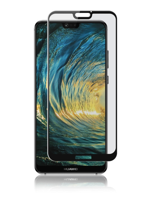 panzer Huawei P20 Lite, Curved Glass, Black in the group SMARTPHONE & TABLETS / Phone cases / Huawei/Honor at TP E-commerce Nordic AB (C60851)