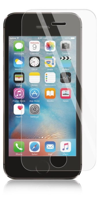 panzer iPhone SE/5S/5, Tempered Glass in the group SMARTPHONE & TABLETS / Phone cases / Apple / iPhone 5/5S/SE at TP E-commerce Nordic AB (C60853)