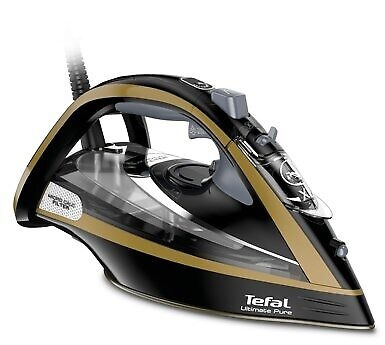 Tefal Ultimate Pure FV9865E0 Ångstrykjärn 3000W Svart Guld in the group HOME, HOUSEHOLD & GARDEN / Clothes care / Irons at TP E-commerce Nordic AB (C60892)