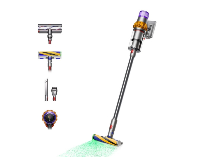 Dyson V15 Detect Absolute Yellow/Nickel (2023) dammsugare/handhållen in the group HOME, HOUSEHOLD & GARDEN / Cleaning products / Vacuum cleaners & Accessories / Hand held Vacuum cleaners at TP E-commerce Nordic AB (C60901)