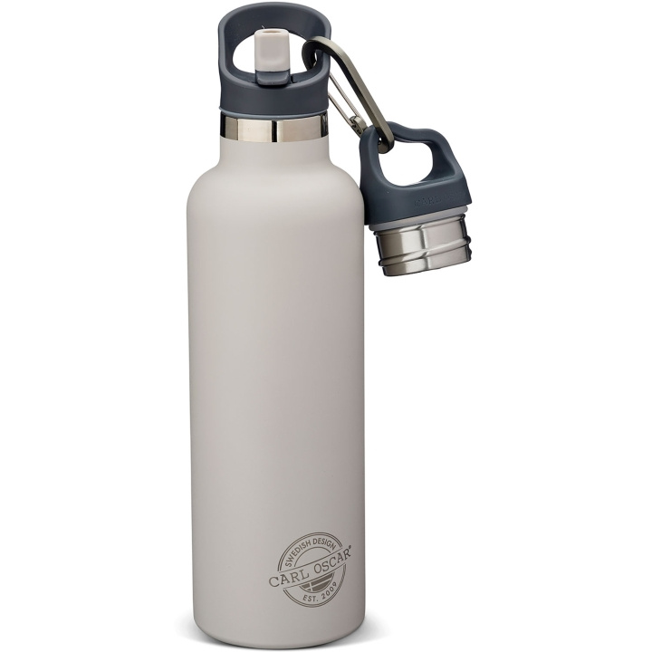 Carl Oscar TEMPflaska 0,7 L - Greige in the group Sport, leisure & Hobby / Outdoor recreation / Thermoses & Water Bottles at TP E-commerce Nordic AB (C60995)