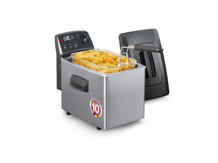 FRITEL TURBO SF Deep Fat Fryer 4 liters Anthracite metallic/silver in the group HOME, HOUSEHOLD & GARDEN / Household appliances / Airfryers & Fryers at TP E-commerce Nordic AB (C61033)
