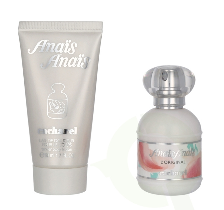 Cacharel Anais Anais L\'Original Giftset 80 ml Edt Spray 30ml/Tender Body Lotion 50ml in the group BEAUTY & HEALTH / Gift sets / Gift sets for her at TP E-commerce Nordic AB (C61136)