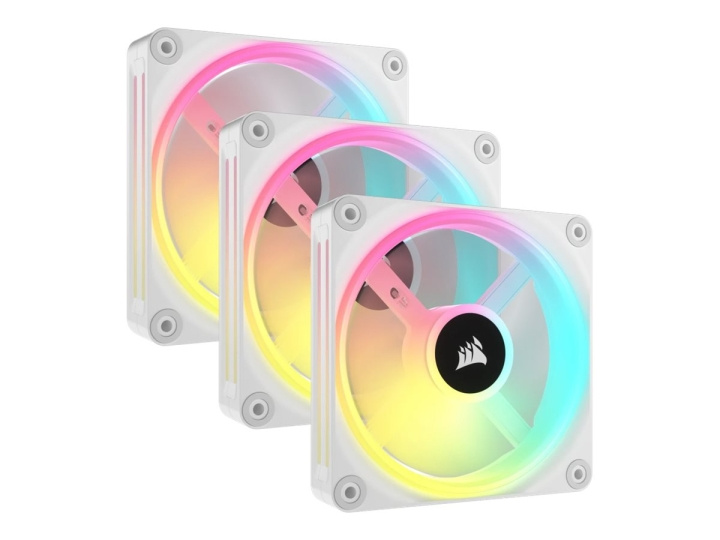 Corsair iCUE LINK QX120 RGB Fläkt 3-pack Vit 120 mm in the group COMPUTERS & PERIPHERALS / Computer components / Cooling / Chassis fans at TP E-commerce Nordic AB (C61314)