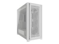 Corsair 5000D CORE AIRFLOW Tower ATX Ingen strömförsörjning Vit in the group COMPUTERS & PERIPHERALS / Computer components / Chassis at TP E-commerce Nordic AB (C61316)
