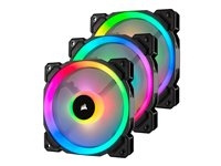 Corsair LL Series LL120 RGB Dual Light Loop Fläkt 3-pack Blå Grön Orange Lila Röd Vit Gul 120 mm in the group COMPUTERS & PERIPHERALS / Computer components / Cooling / Chassis fans at TP E-commerce Nordic AB (C61325)