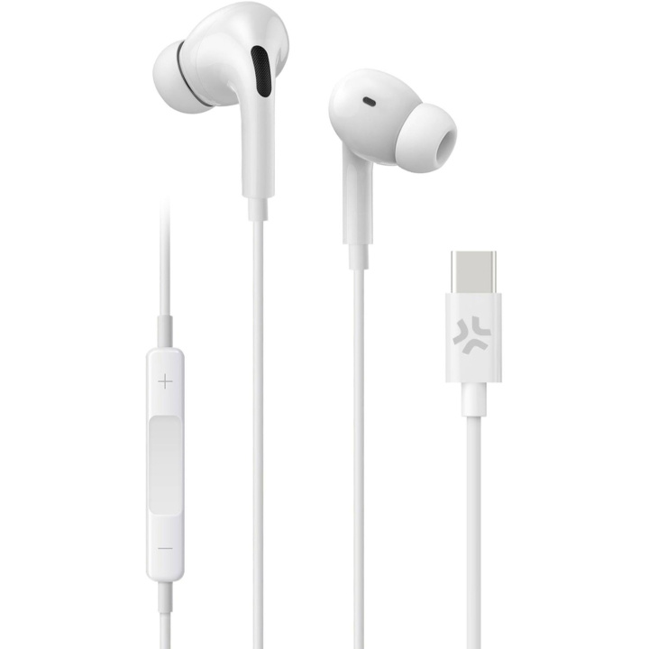 Celly UP1200 Stereoheadset In-Ear USB-C Vit in the group HOME ELECTRONICS / Audio & Picture / Headphones & Accessories / Headphones at TP E-commerce Nordic AB (C61389)
