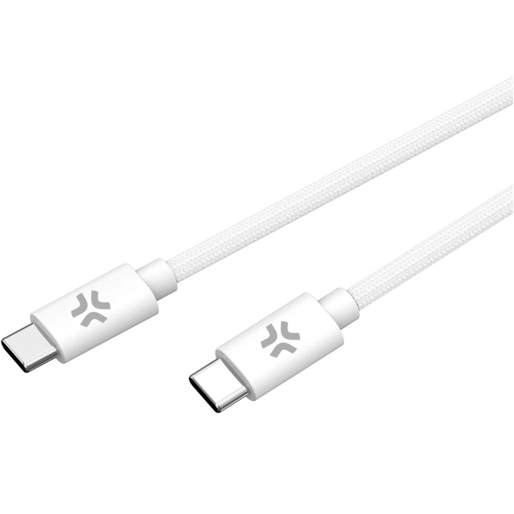 Celly USB-C - USB-C-kabel 60W 1,5 m Vit in the group SMARTPHONE & TABLETS / Chargers & Cables / Cables / Cables Type C at TP E-commerce Nordic AB (C61397)