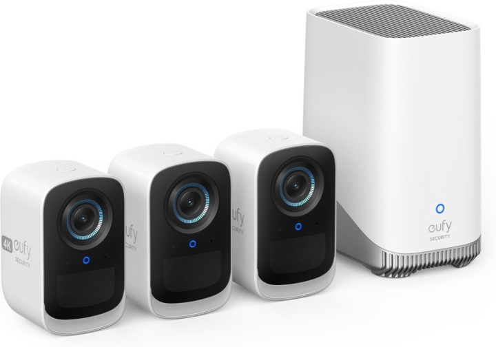 Anker eufyCam 3C övervakningssystem med tre kameror, 4K-upplösning in the group HOME, HOUSEHOLD & GARDEN / Alarm & Security / Security cameras / Digital (Network) / Outdoor cameras at TP E-commerce Nordic AB (C61632)