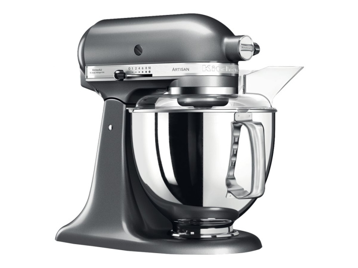 KitchenAid Artisan 5KSM175PSEMS Köksmaskin 4,8 liter Medaljong silver in the group HOME, HOUSEHOLD & GARDEN / Household appliances / Food processor & Kitchen appliances / Food processors at TP E-commerce Nordic AB (C61722)