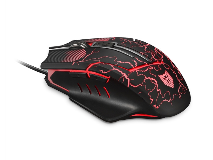 Liocat MX 557C - Gaming Mouse with LED Lighting, Black in the group COMPUTERS & PERIPHERALS / GAMING / Mice at TP E-commerce Nordic AB (C61899)