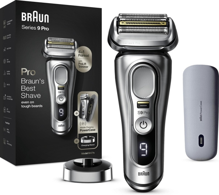 Braun Series 9 Pro 9427s Silver Wet & Dry Shaver in the group BEAUTY & HEALTH / Hair & Styling / Shaving & Trimming / Shavers at TP E-commerce Nordic AB (C61924)