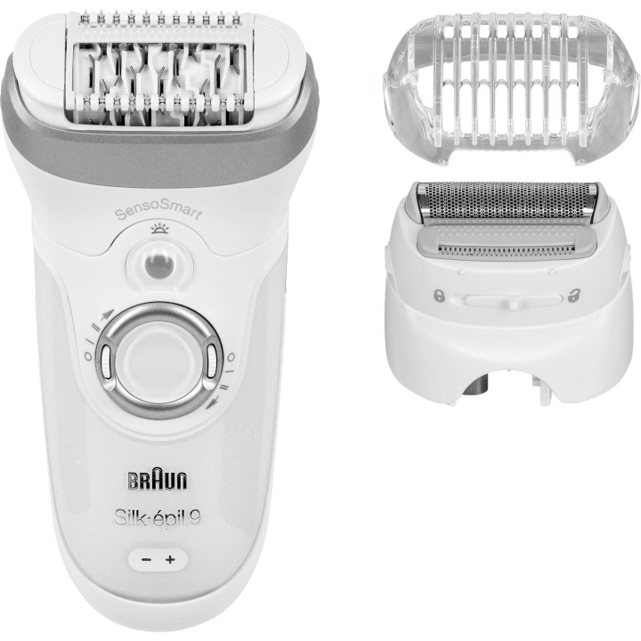 Braun Silk-épil 9 SensoSmart 9705 Epilator white in the group BEAUTY & HEALTH / Hair & Styling / Hair removal / Epliators at TP E-commerce Nordic AB (C61926)