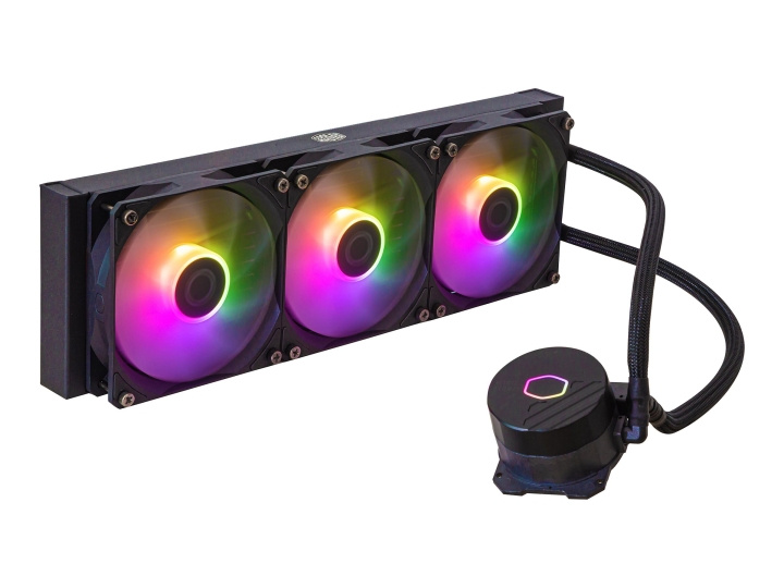 Cooler Master MasterLiquid 360L Core ARGB Processorer flytande kylsystem 1-pack Svart 120 mm in the group COMPUTERS & PERIPHERALS / Computer components / Cooling / Processor coolers at TP E-commerce Nordic AB (C61966)