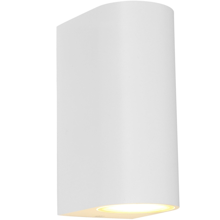 Llitt Mats II Väggarmatur 2xGU10-sockel IP44 Vit in the group HOME, HOUSEHOLD & GARDEN / Electricity & Lighting / Outdoor lighting / Outdoor wall light / Outdoor wall light without sensor at TP E-commerce Nordic AB (C62096)