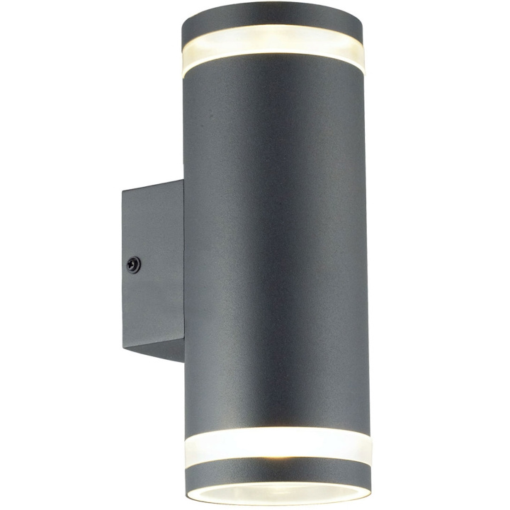 Llitt Nils II Väggarmatur 2xGU10-sockel IP44 Antracit in the group HOME, HOUSEHOLD & GARDEN / Electricity & Lighting / Outdoor lighting / Outdoor wall light / Outdoor wall light without sensor at TP E-commerce Nordic AB (C62110)