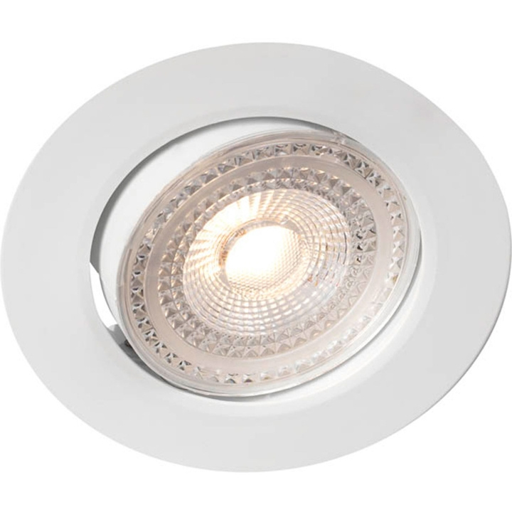 Llitt Sara 230V Dimbar downlight spotlight 3000K 400lm IP44 Vit in the group HOME ELECTRONICS / Lighting / Ceiling lights at TP E-commerce Nordic AB (C62134)