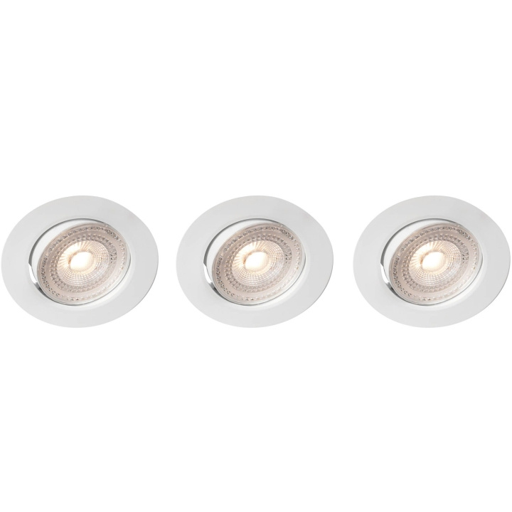 Llitt Sara 230V Dimbar downlight spotlight 3000K 400lm IP44 3-pack Vit in the group HOME ELECTRONICS / Lighting / Ceiling lights at TP E-commerce Nordic AB (C62136)