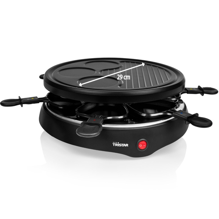 Tristar Raclette - 4 i 1 RA-2998 Upp till 6 pers in the group HOME, HOUSEHOLD & GARDEN / Household appliances / Toasters & Bread grills / Table grills & Raclette at TP E-commerce Nordic AB (C62189)