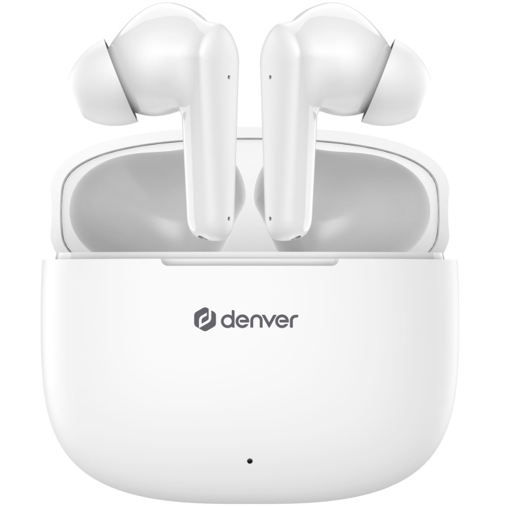 Denver TWE-48W True wireless Bluetooth hörlur med laddetui in the group HOME ELECTRONICS / Audio & Picture / Headphones & Accessories / Headphones at TP E-commerce Nordic AB (C62196)